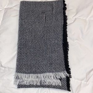 Zara Black and White Chevron Scarf
